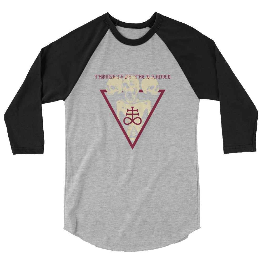 TOTD logo Unisex 3/4 sleeve raglan shirt